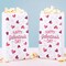Big Dot of Happiness Happy Galentine’s Day Popcorn Bags with Hearts, Valentine’s Day Favor Treats Free-Standing Individual White Paper Bags - 25 Count